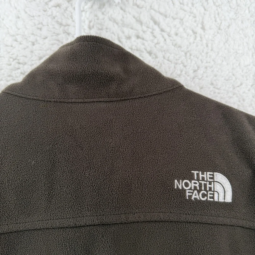 The North Face Jacket Mens Small Brown Windwall Fleece Full Zip Outdoor Hiking